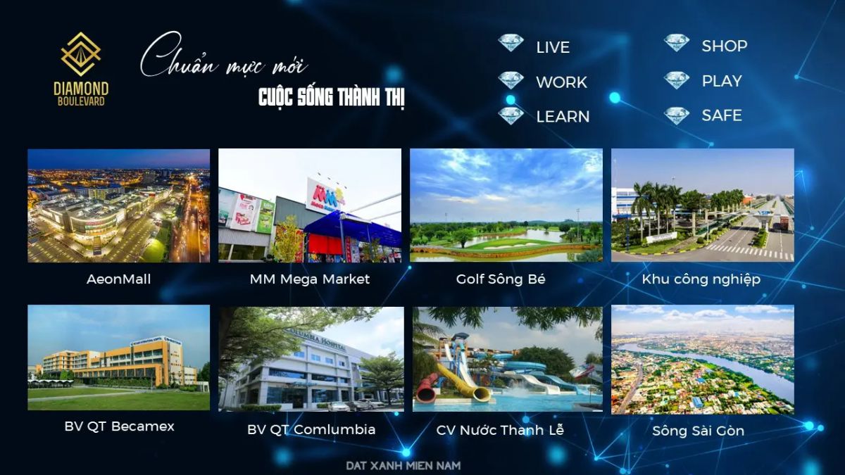 DIAMOND BOULEVARD 31 He thong tien ich ngoai khu can ho Diamond Boulevard