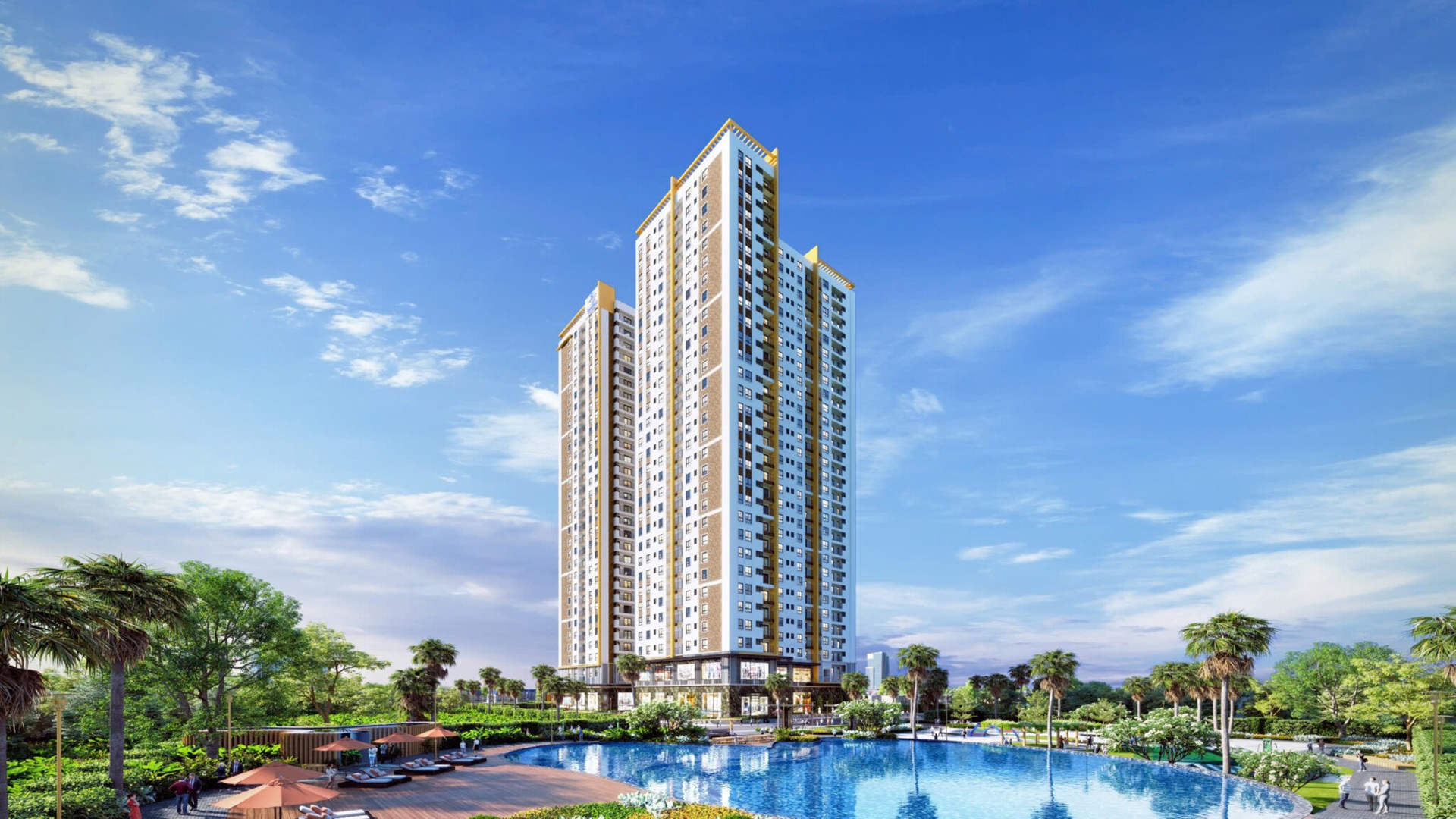 DIAMOND BOULEVARD 24 Ho boi nam giua cong vien Xanh