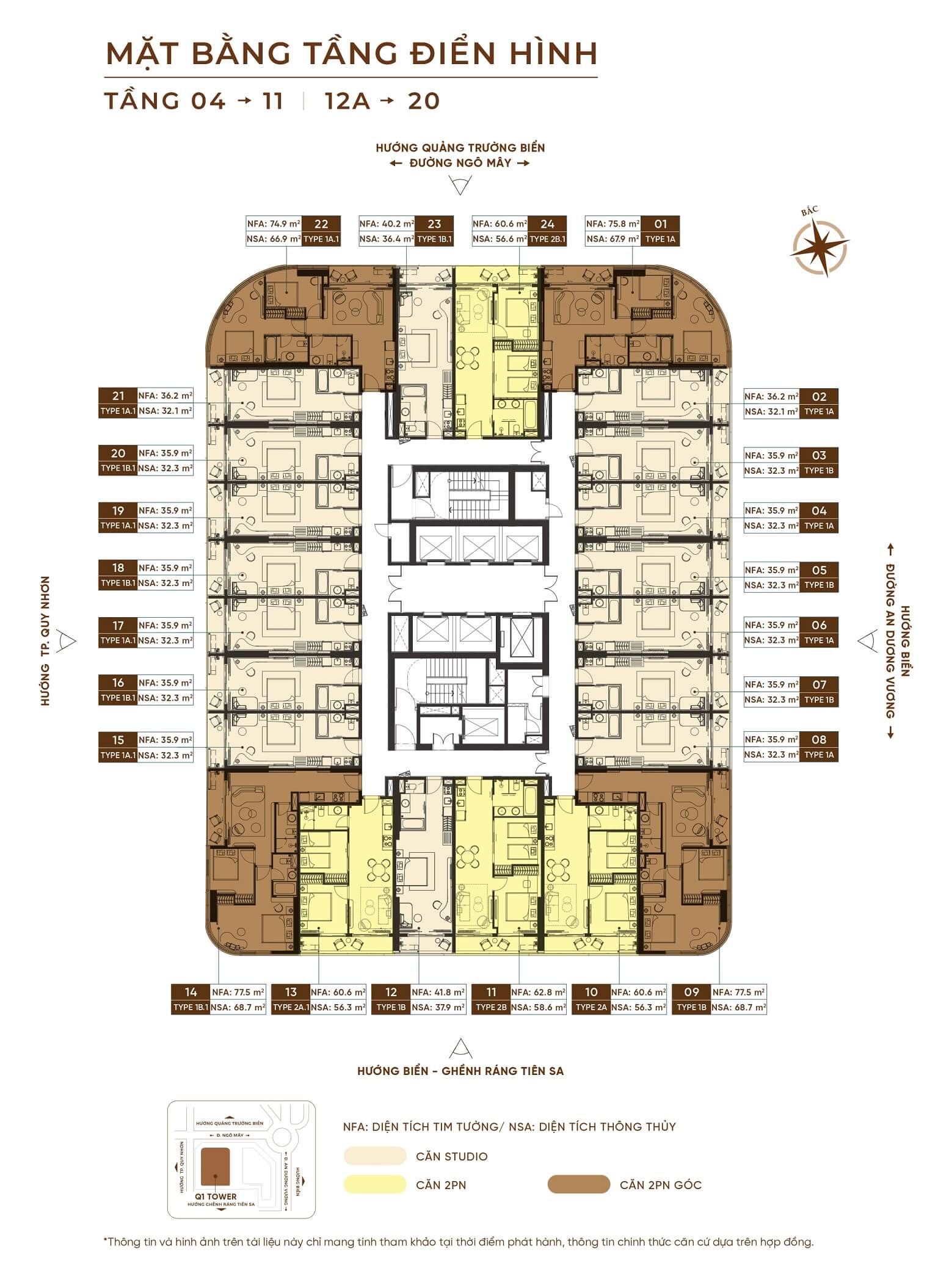 Q1 TOWER 31 Mat bang tang 4 den 11 va 11A den 20 du an Q1 Tower