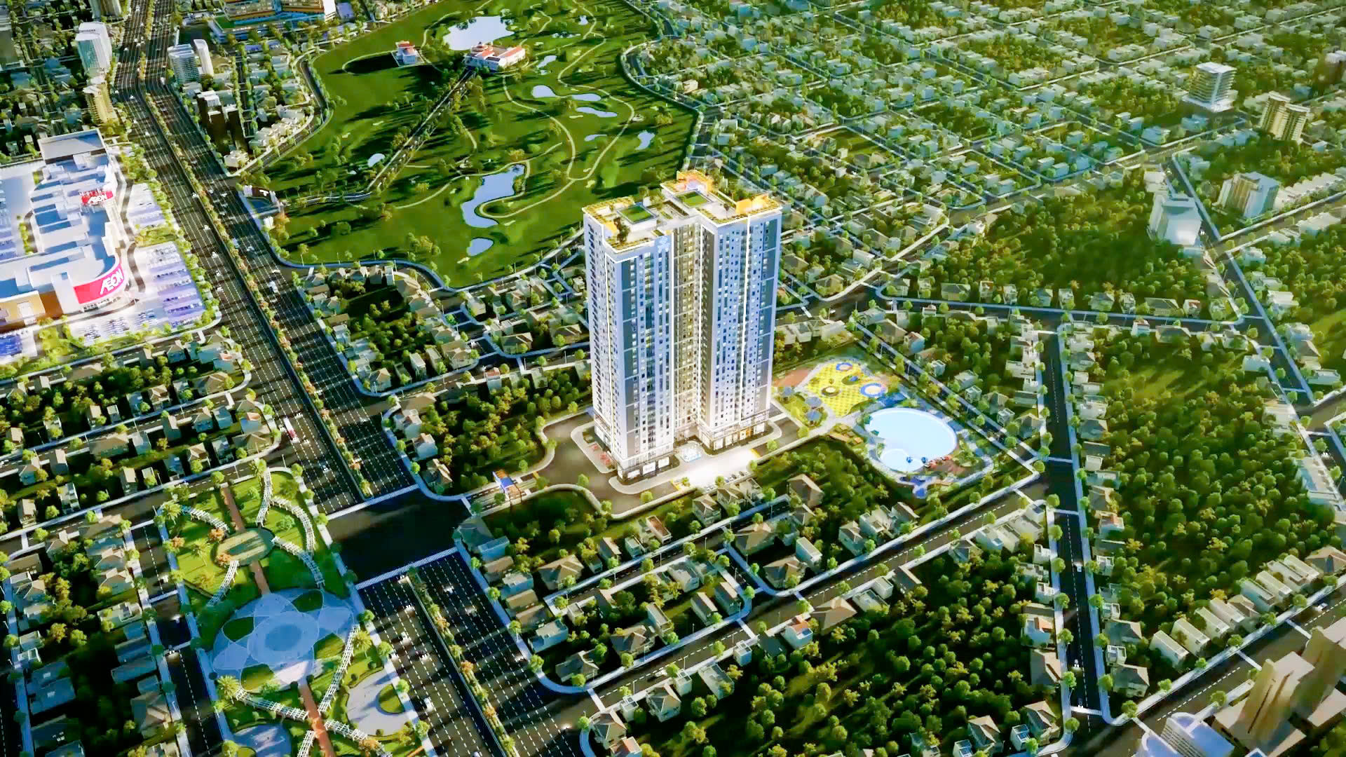DIAMOND BOULEVARD 19 Phối cảnh tổng thể dự án Diamond Boulevard