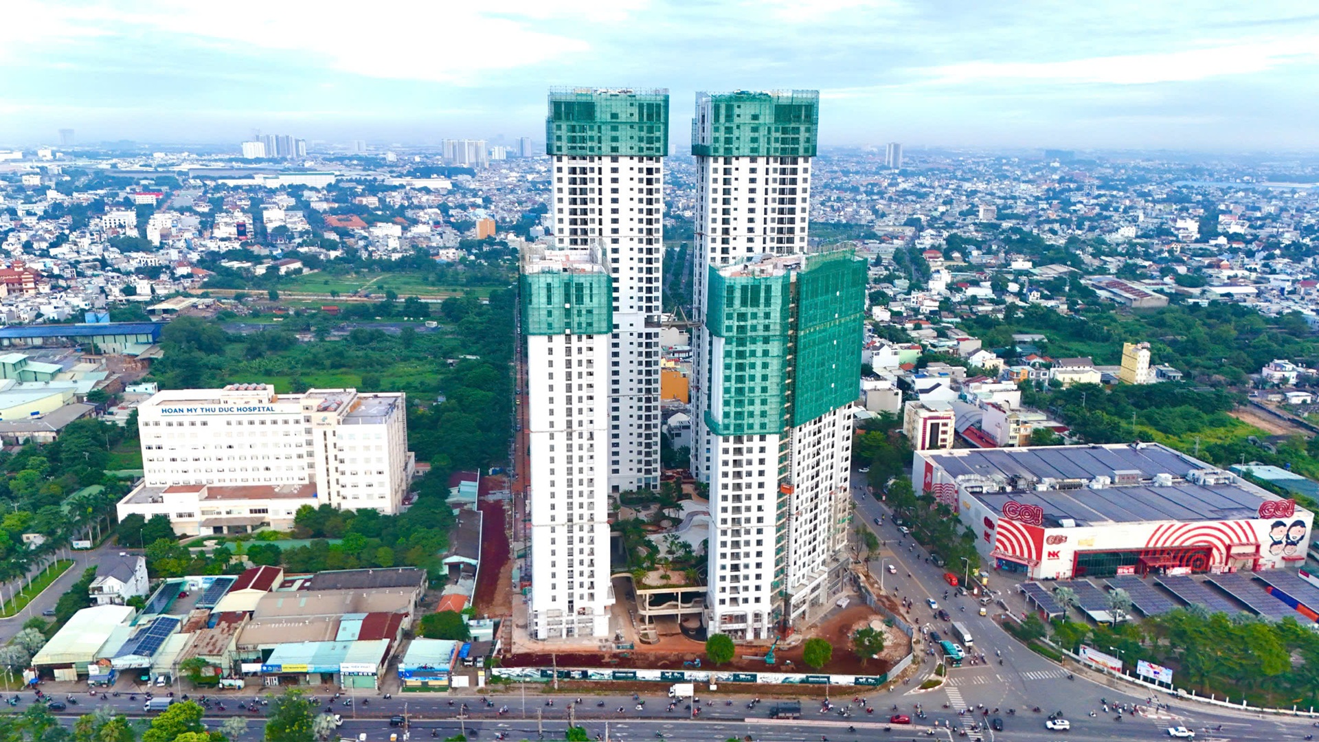 Cap nhat tien do xay dung Green Skyline thang 11 11