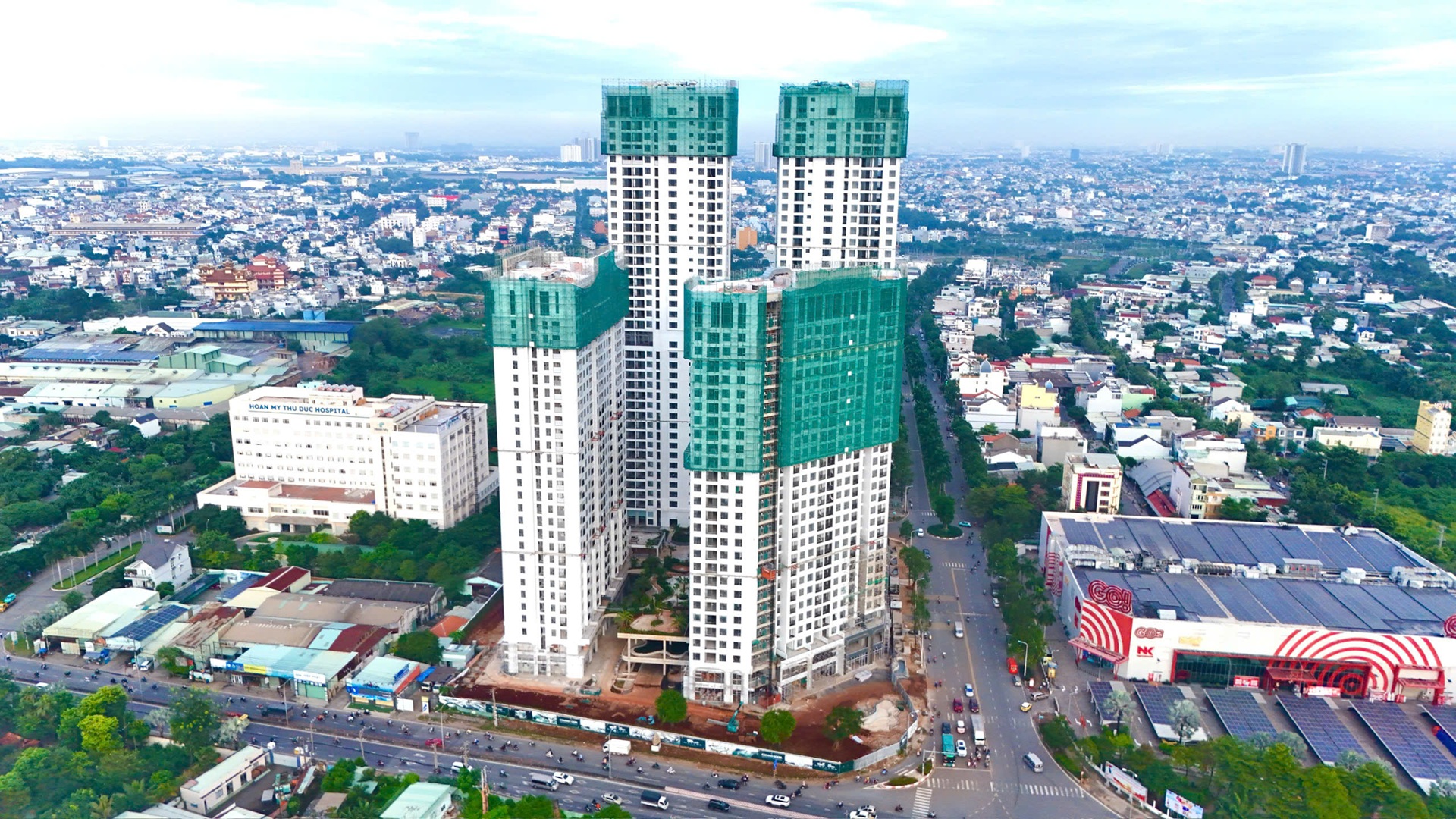 Cap nhat tien do xay dung Green Skyline thang 11 2