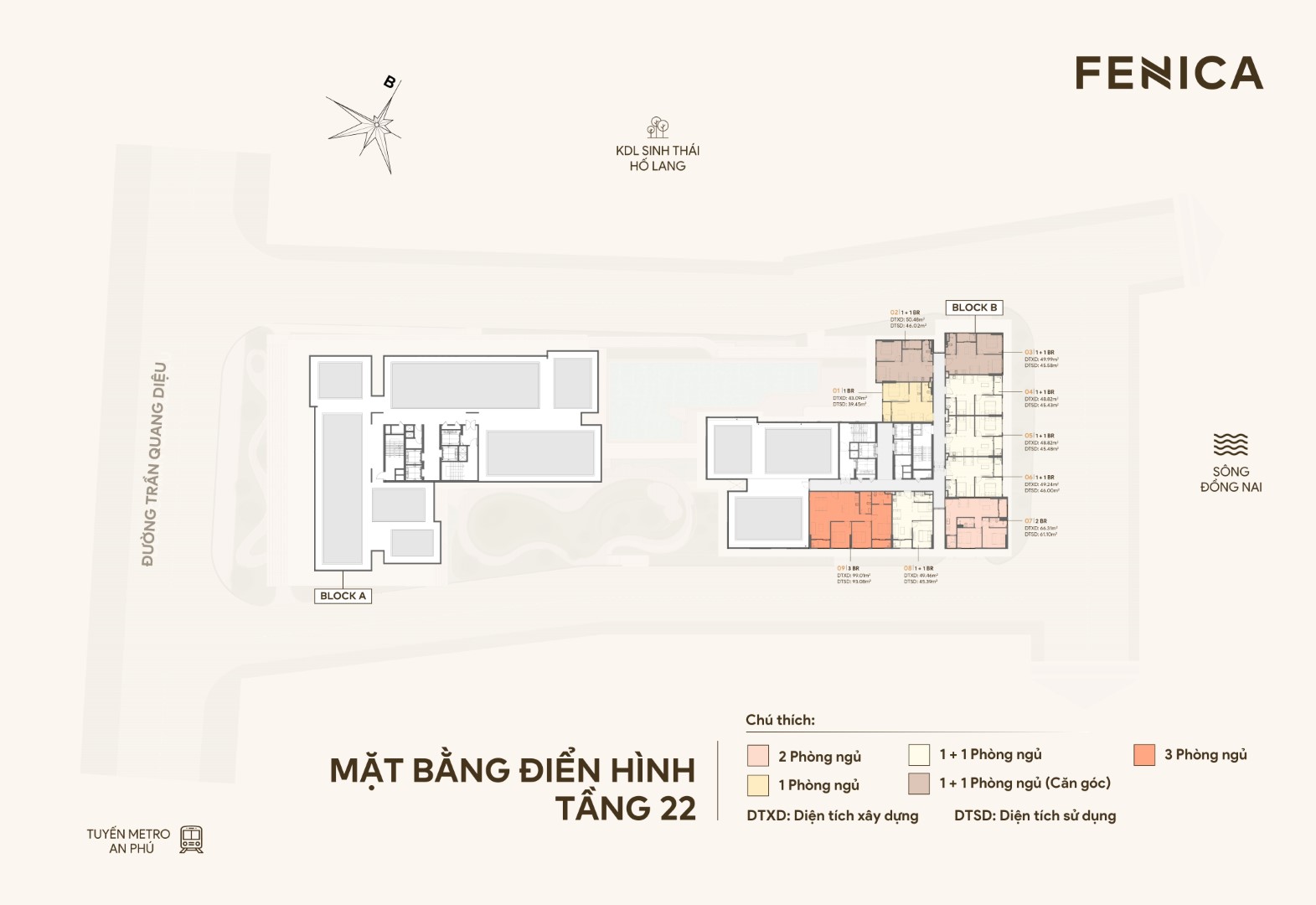 Mat bang tang 22 can ho Fenica